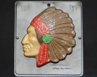Indian Chief Chocolate Candy Mold 521
