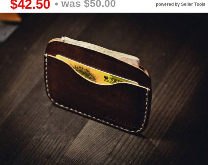 Rugged Leather Card Holder/ Slim Wallet/ Leather Card holder/Men's Leather Wallet /Leather wallet/Cardwallet/ Leather Cardcase