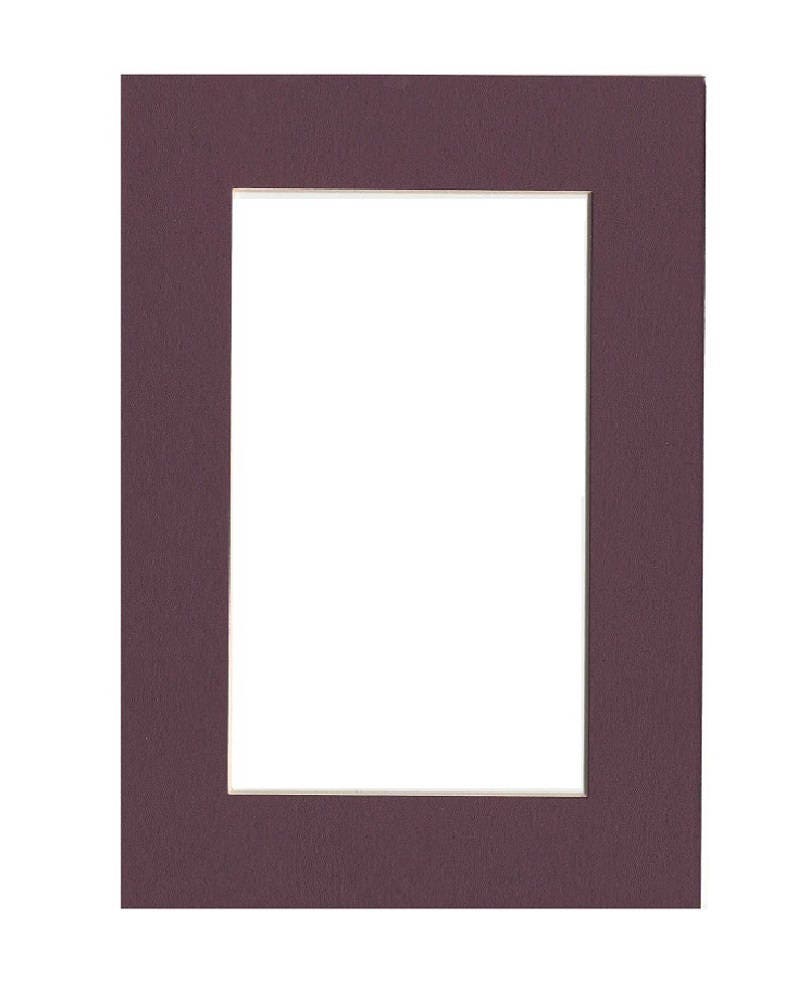 Mat Board Picture Frame Matting with PreCut Opening Deep Purple MB1037