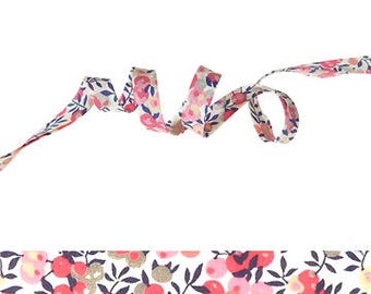 Wiltshire Pois de senteur Liberty fabric bias binding 1x Yard - 10mm wide, sewing supplies, gift wrap ribbon, hair bow supplies