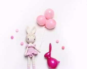 kikalite Ballerina Bunny Charlotte - english amigurumi crochet pattern