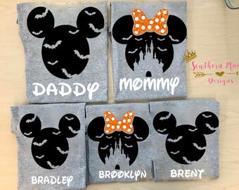 Halloween Disney Family Shirts-Disney Matching Shirts-Disney Family Matching Shirts-Mickey Shirts-Minnie Shirts-Cute Family Disney Shirts