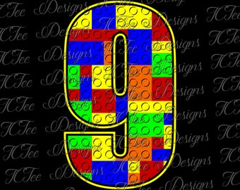Download Lego 7 7th Birthday Lego Birthday SVG Design Download
