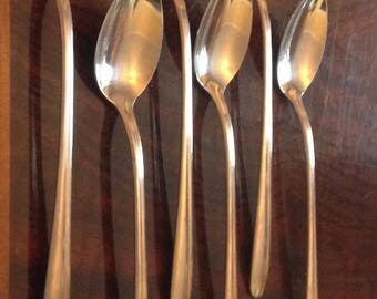 Set of 6 Silco USA STainless Iced Tea Spoons Mod