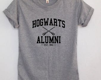 Hogwarts Alumni EST 993 potter clothing unisex adults tshirts pocket tshirt screen graphic tee