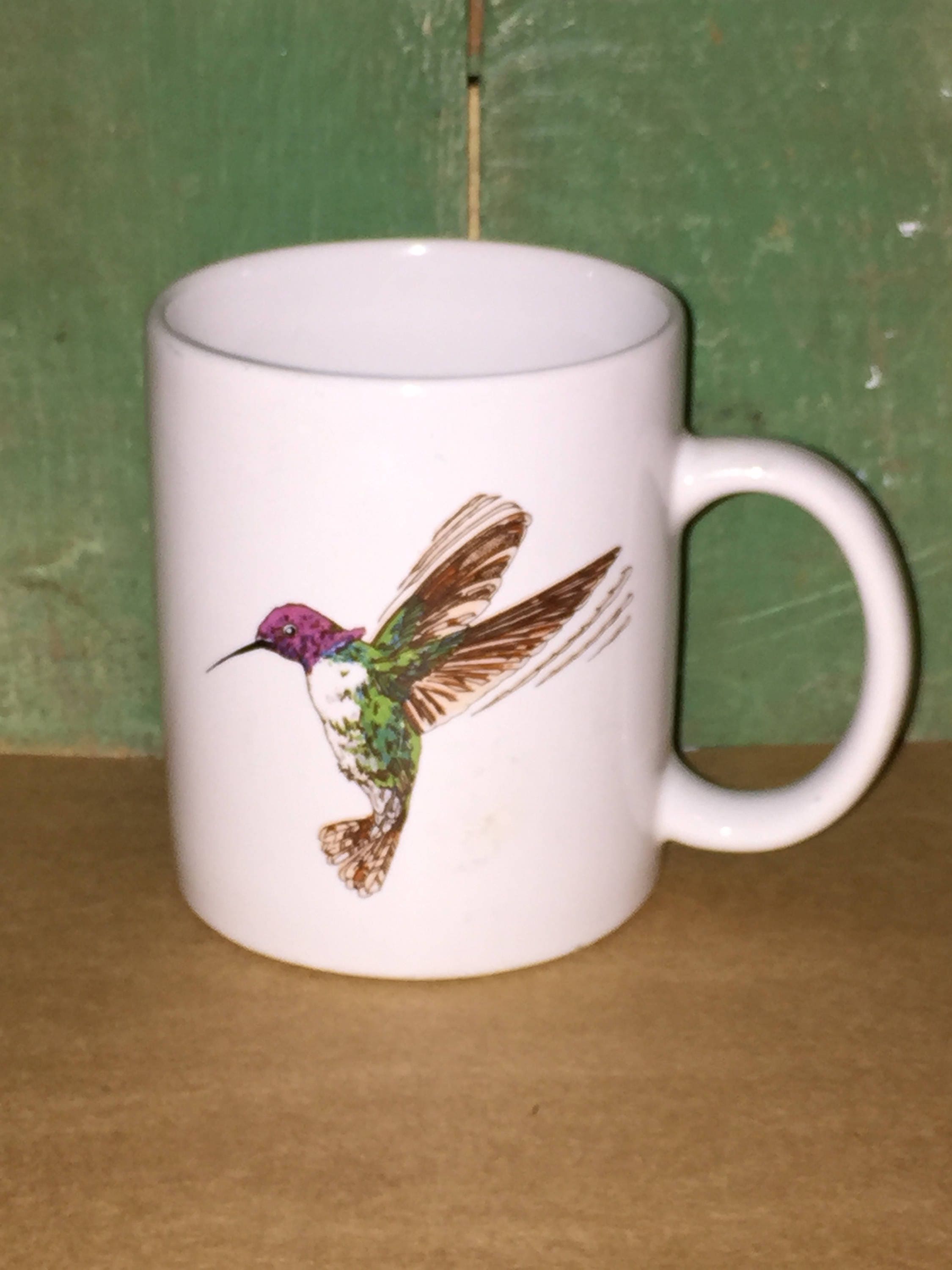 Hummingbird Coffee Cup Hummingbird in Flight Coffee Mug Bird