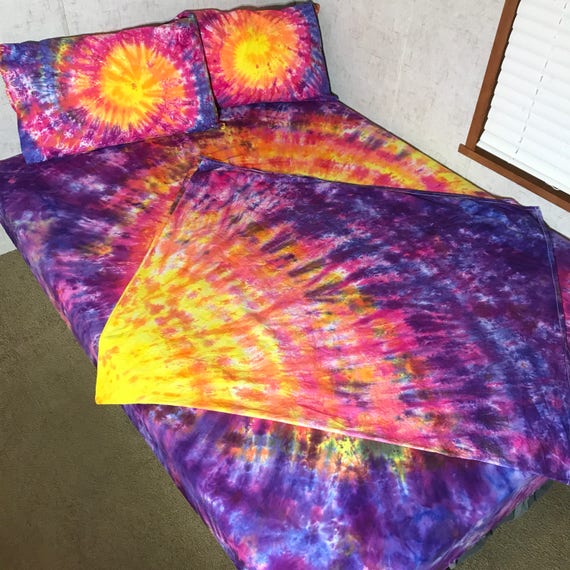 Custom Made Tie Dye Bedding 4 Piece Tie Dye Sheet Set Made