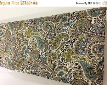 Summer SALE Valance / 2 panels Cafe curtains / Paisley valance / Kitchen valance/ Unlined or lined /Kitchen Cafe curtains / Topper Window Va