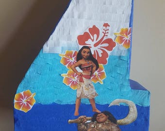 Number pinata inspired by Moana