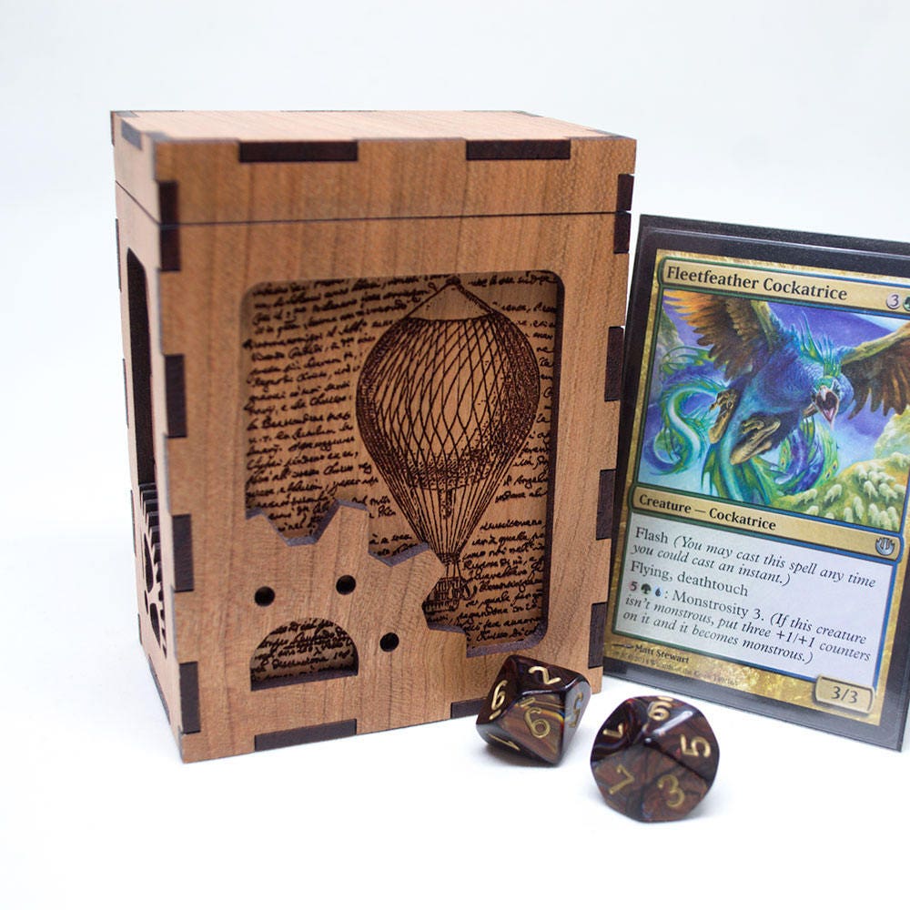 Magic the Gathering Deck Box Steampunk Card Deck Box