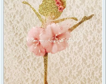 Ballerina Cake Topper - Ballerina Party Decorations - Ballerina Party Decor - Ballerina Party Centerpiece Pick - Ballerina Birthday Party