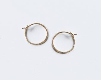 Tiny Hoop Earrings, Dainty silver hoops, Gold Filled Hoop Earrings, Silver Simple Hoops, Minimalist Hoop Earrings, Small Hoop Earrings.