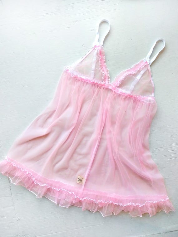 sheer pink babydoll