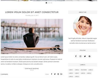 Blogger Template Responsive, Blogger Theme, Premade Blogger Templates, Blogspot Template Minimal, Blogger Blog - Simply Ann