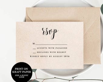 Wedding rsvp cards | Etsy