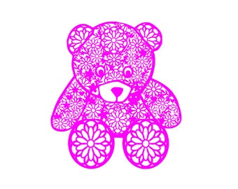 Teddy Bear svg for instant digital download