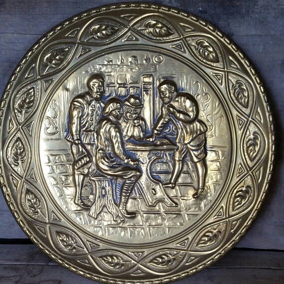 Items similar to Copper color Plate, FREE SHIPPING, Wall Hanging, 10