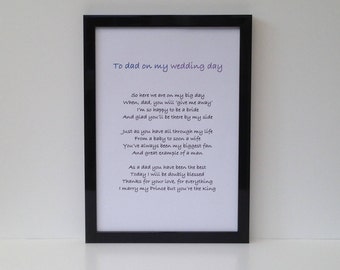 Father daughter poem | Etsy