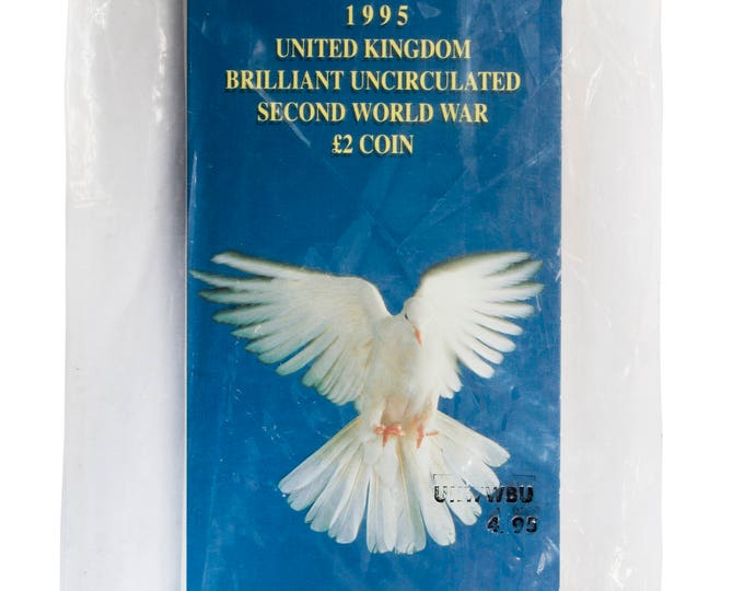 1995 2.00 Two Pound Dove Of Peace Brilliant Uncirculated pack