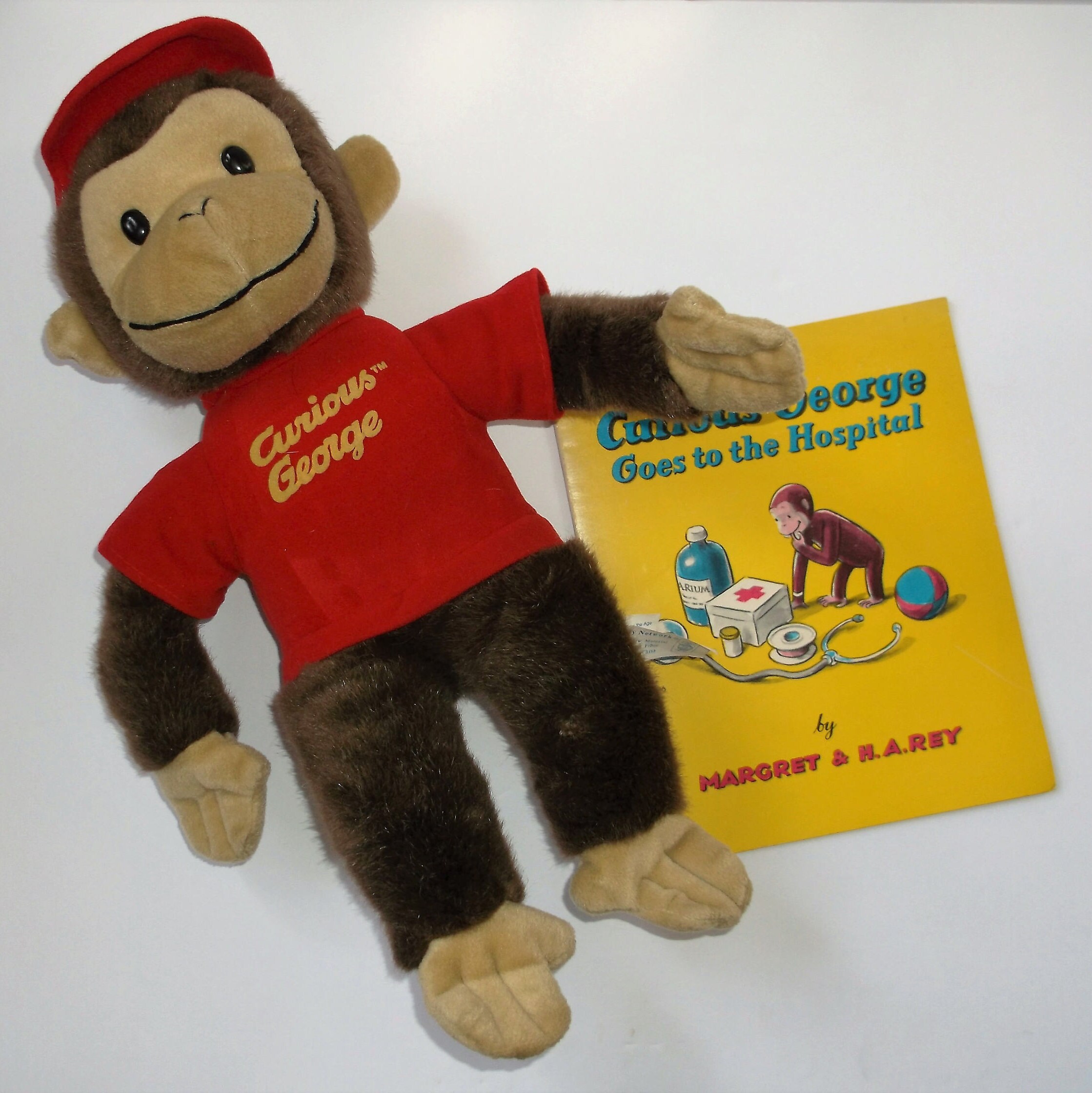 vintage curious george doll