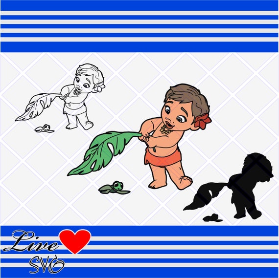 Download baby moana svg Instant Dowload SVG Silhouette svg files for