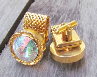 gift|for|Him jewelry mens cufflinks vintage Mens Jewelry wedding vintage gold jewelry gold cuff links gold
