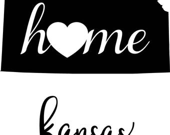 Download Kansas state outline | Etsy