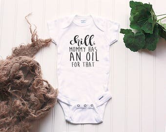 Oils Onesie® - Essential Oils Onesie®, crunchy mom outfit, diffusing baby, organic baby, new baby outfit, baby oil bodysuit, natural mommy