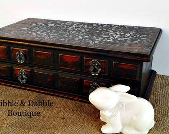 Vintage Jewelry Box, OOAK, Gift for Her, Keepsake Box