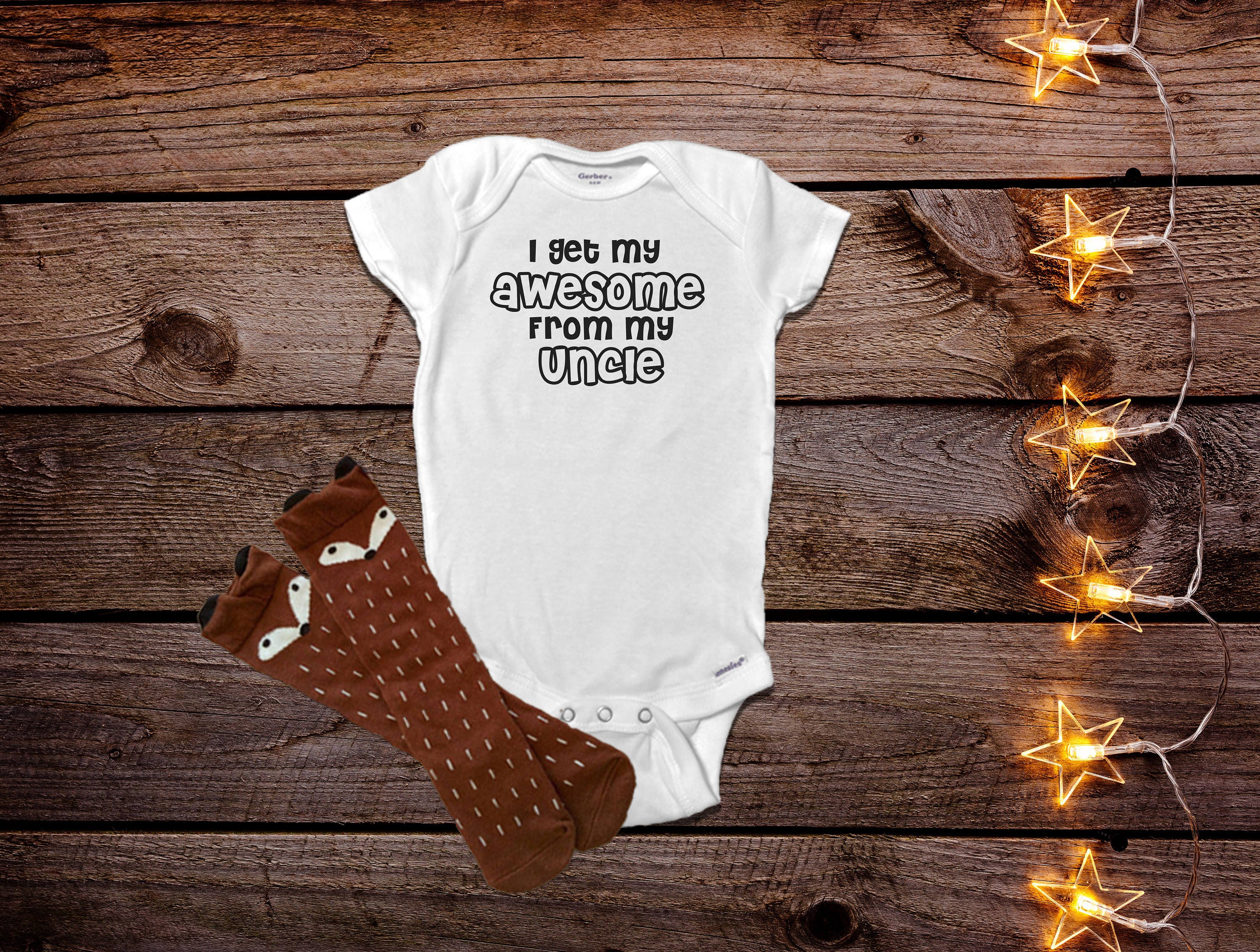 Uncle Onesies® Unisex Funny Baby Onesies® Baby Boy Clothes