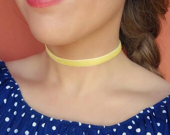 Velvet Choker set Thin Choker Women Choker Birthday Gift Dainty Choker Layer Choker yellow cho blue choker grunge choker 90s everyday choker