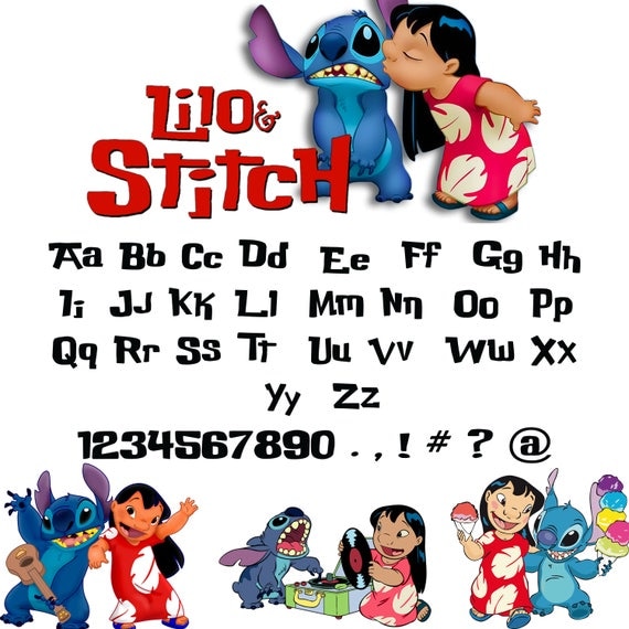 Lilo And Stitch Alphabet