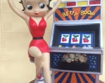 Vintage Betty Boop Slot Machine Music Box, Betty Boop, San Francisco Music Box, Yes Sir That's my Baby, Wind up Music Box, Slot Machine,