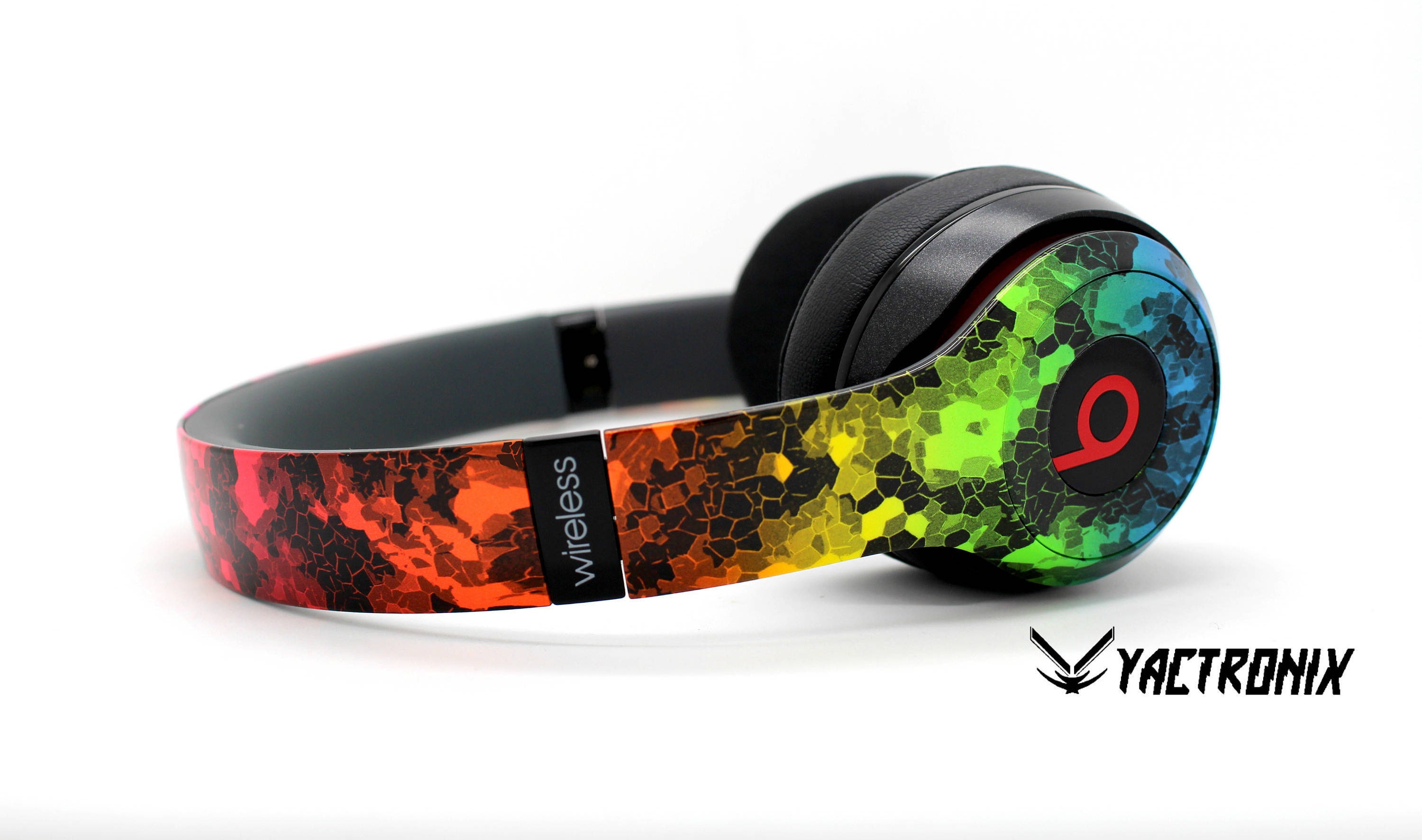 Custom Rainbow Hex Beats By Dre Headphones Bluetooth Studio