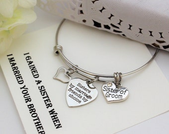 sister groom law gift bracelet