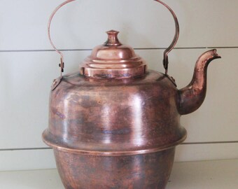 Vintage copper kettle, copper tea kettle, retro tea kettle, copper tea pot, vintage kettle, vintage tea kettle, vintage copper tea kettle