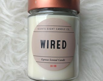 Natural Soy Candles - Espresso Scented | Home fragrance | Small Batch | Cruelty Free | Gifts for her | Coffee candles | Handmade candles