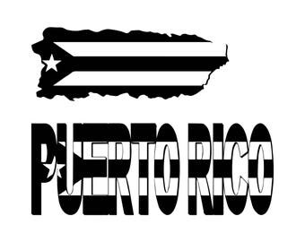 Puerto rico svg | Etsy