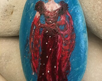 Scarlett O'Hara Red Dress Sandstone Painting