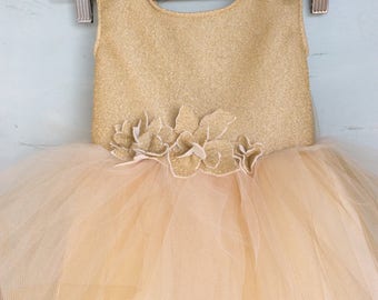 Gold baby dress | Etsy