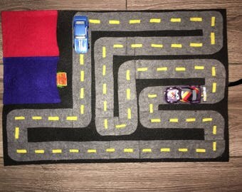 felt car track