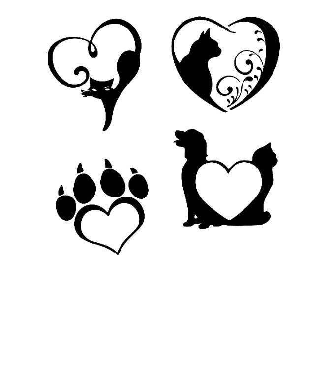 Cats SVG, Cat Paw, Paw, Cat Heart svg, Cat Lovers SVG ...