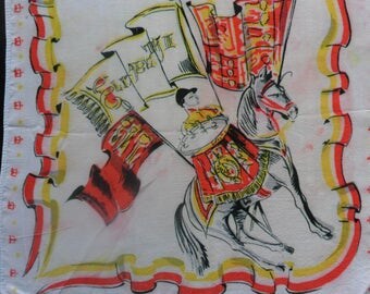 Queen Elizabeth II Coronation Souvenir Handkerchief