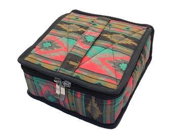 FREE SHIPPING! Large Essential Oil Case / Bag - Protects 30 5ml & 15ml Essential Oils - Handle to Carry and Inside Pocket for Stickers