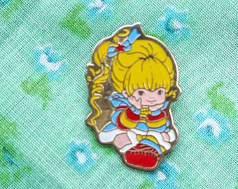 vintage 80's rainbow brite pin