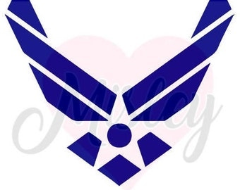 United States Air Force Emblem (No Text) SVG, PNG, and STUDIO3 Cut Files for Silhouette Cameo/Portrait and Cricut Explore DIY Craft Cutters