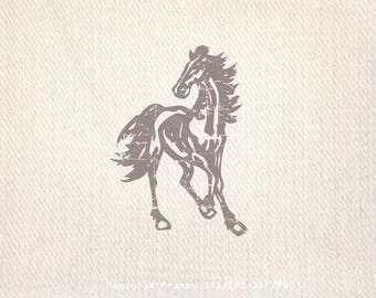 Horse SVG, horse clipart, horse car decal, horse logo, distress horse SVG horse vinyl decal svg files for cricut horse dxf silhouette cameo.