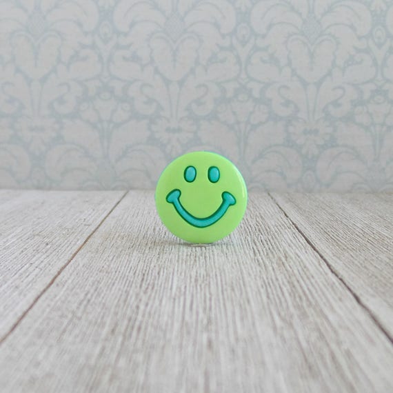 Happy Face Smiley Face Good Luck Charm Lapel Pin