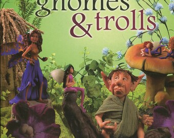 Fairies, gnomes, trolls, polymer clay sculpture, fairy garden, outdoor garden, fantasy garden, Maureen Carlson