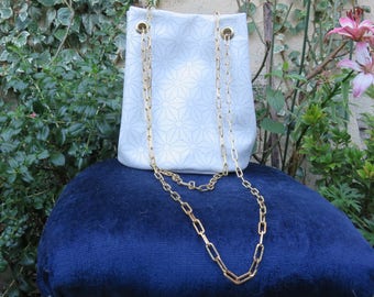 faux leather bucket bag